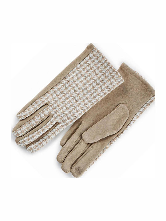 Beige Handschuhe Berührung