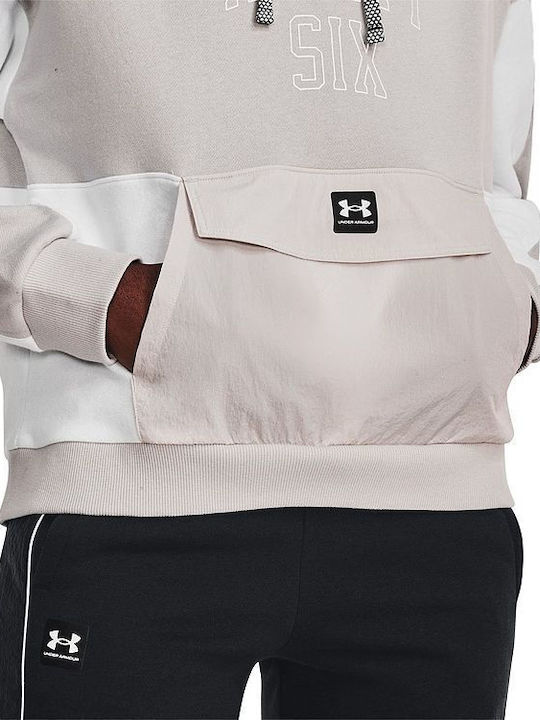 Women's Hooded Fleece Sweatshirt Beige