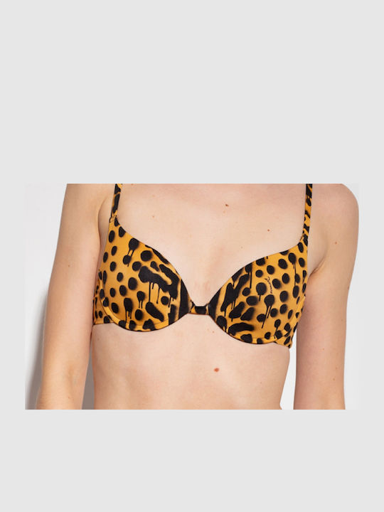 Be Icon Crossed Bikini Σουτιέν με Ενίσχυση Κίτρινο