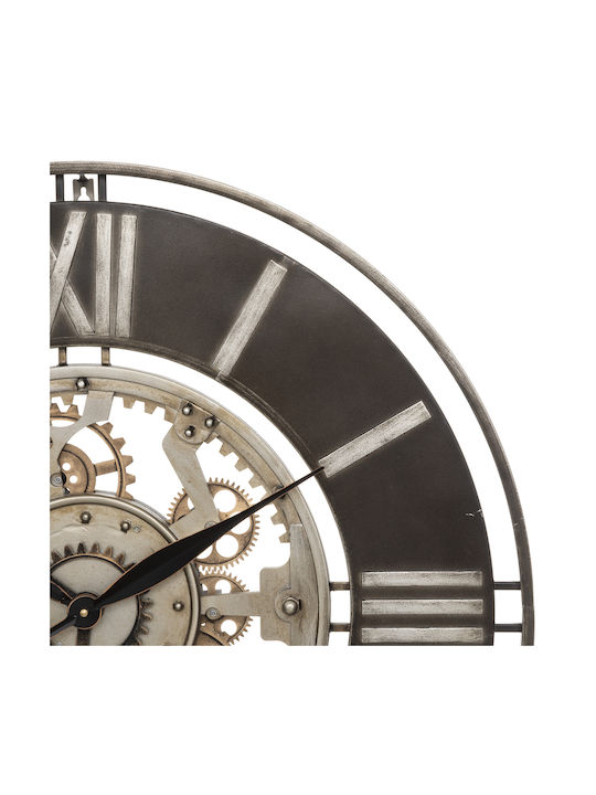 Soul Silent Antique Wall Clock Metallic Black Ø70cm
