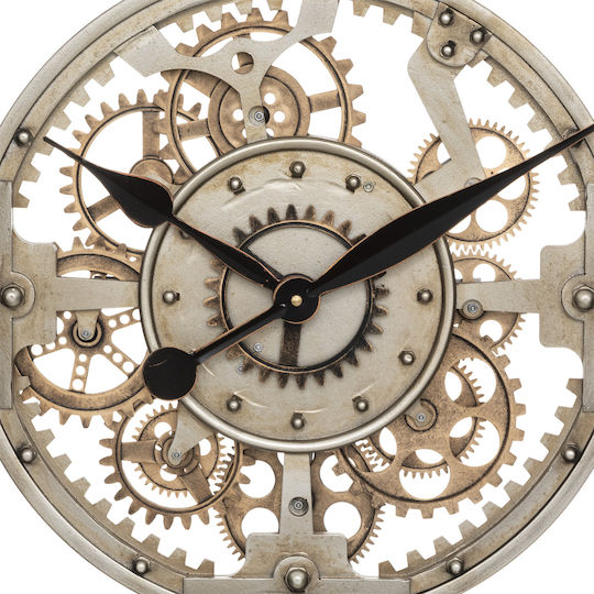 Soul Silent Antique Wall Clock Metallic Black Ø70cm