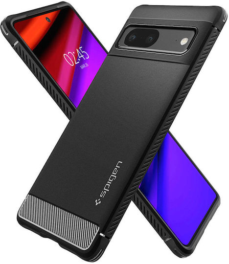 Spigen Rugged Armor Back Cover Σιλικόνης 2mm Matte Black (Google Pixel 7)