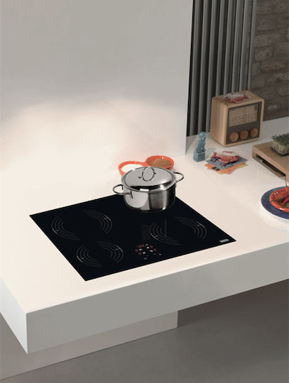 Franke Smart FRSM 604 C T BK Κεραμική Εστία Αυτόνομη με Λειτουργία Κλειδώματος 58x51εκ.