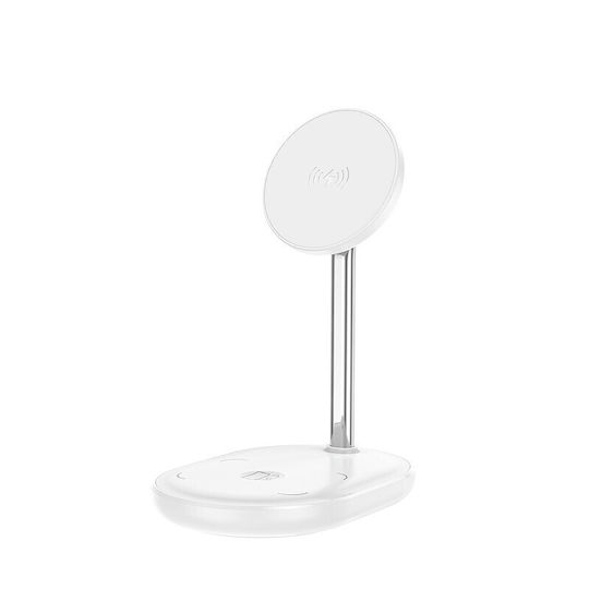 Hoco Ασύρματος Φορτιστής (Qi Pad) 15W Λευκός (CW40)