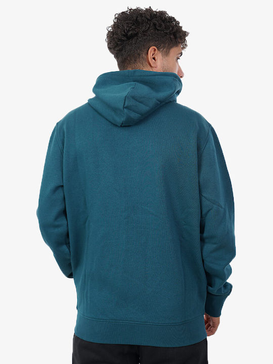 Champion Men's Sweatshirt Jacket with Hood and Pockets Petrol Blue