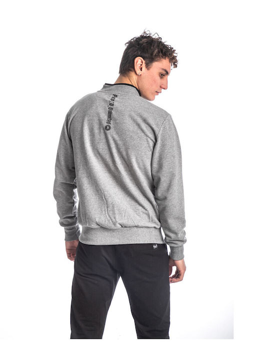 Paco & Co Men's Sweatshirt Jacket with Pockets Gray