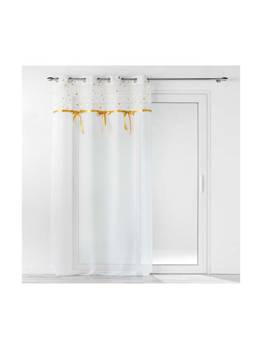 Spitishop Kids Grommet Top Curtain Stelly White 140x240cm