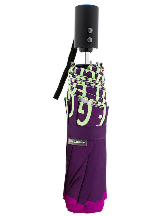 Guy Laroche Automatic Umbrella Compact Purple/Green
