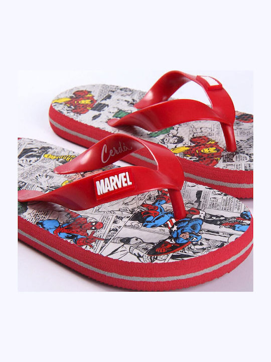 Παιδικές Σαγιονάρες Flip Flops Κόκκινες Avengers Marvel
