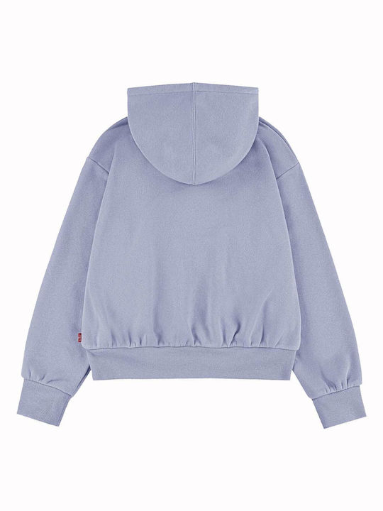 Levi's Kinder Sweatshirt mit Kapuze und Taschen Hellblau