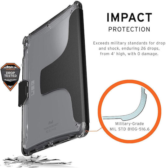 UAG Plyo Flip Cover Ανθεκτική Μαύρο / Διάφανο (iPad 2022 10.9'' / iPad Air 2013 9,7")