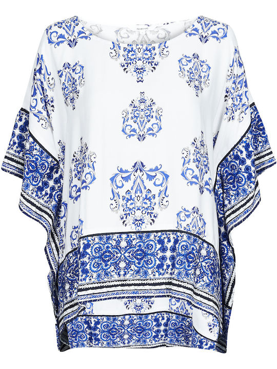 Summer Tunic with 3/4 Sleeve White