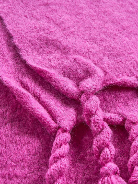 Verde Women's Wool Scarf Fuchsia