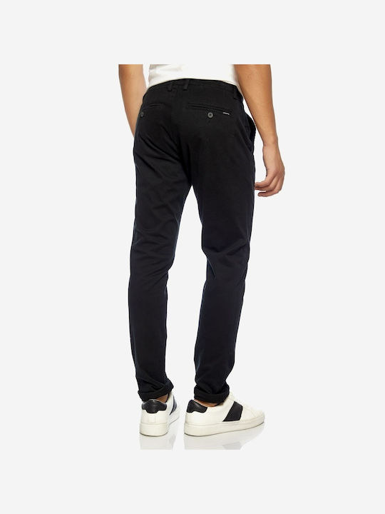 Brokers Jeans Pantaloni pentru bărbați Chino Elastice cu Croială Slim Negru