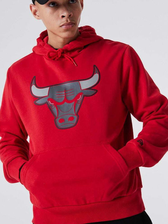 Chicago Bulls NBA Hanorac cu Glugă Roșu