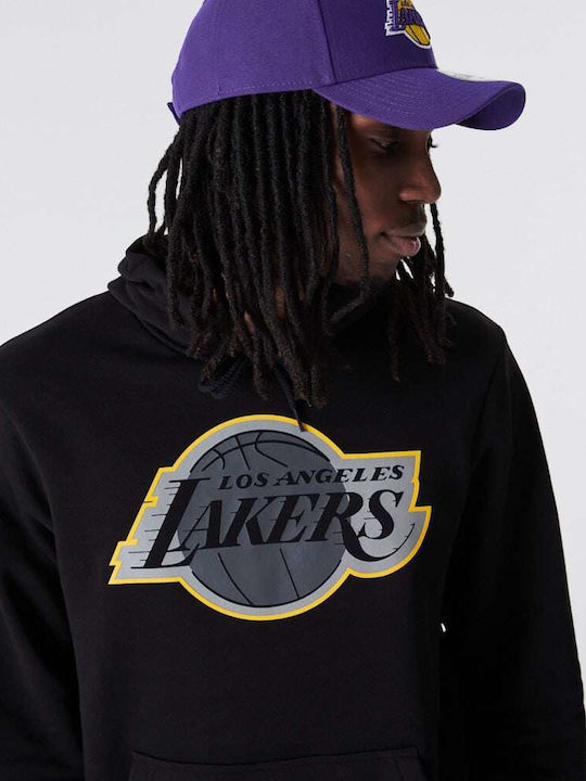 LA Lakers NBA Φούτερ με Κουκούλα Μαύρο