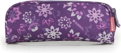 Gabol Fabric Pencil Case Ginger with 1 Compartment Purple