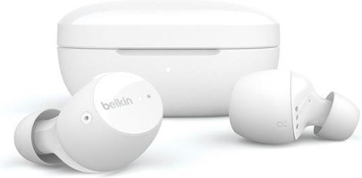 Belkin Soundform Immerse In-ear Bluetooth Handsfree Ακουστικά με Αντοχή στον Ιδρώτα και Θήκη Φόρτισης Λευκά