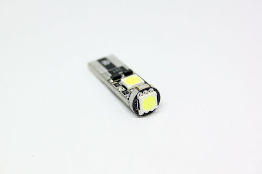 Λάμπα Αυτοκινήτου T10 3 SMD Canbus LED 5000K Ψυχρό Λευκό 12V