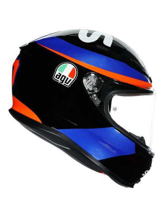 AGV K6 Marini Sky Racing Team 2021 Replica Κράνος Μηχανής Full Face 1220gr με Pinlock