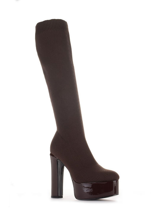 Damenstiefel Braun