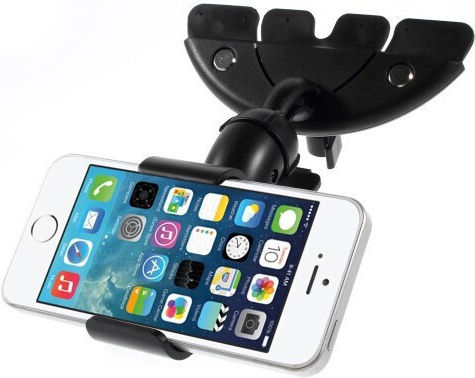 Car Mobile Mount with Adjustable Hooks Black