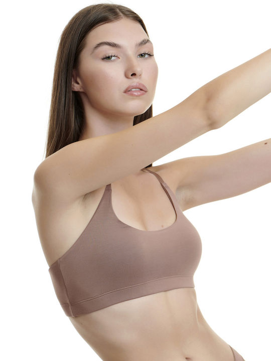 Women's Bra without Padding Tabac