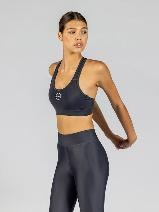 R3 Glow Women's Sports Bra with Removable Padding Anthracite