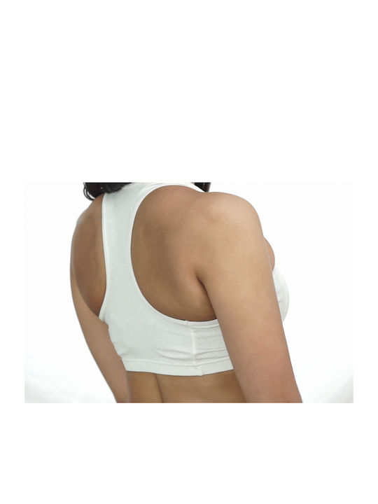 Firtech Women's Sports Bra without Padding White