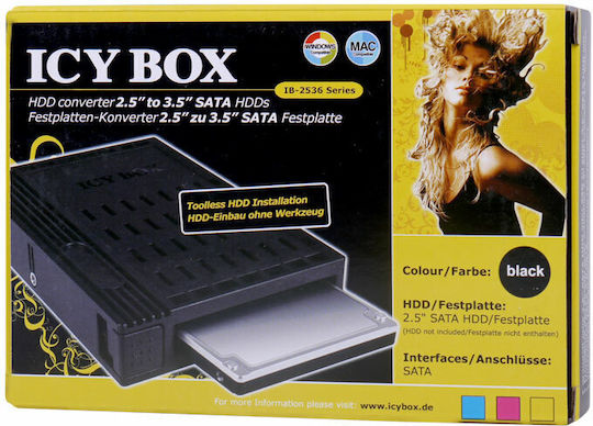 Icy Box Θήκη για Σκληρό Δίσκο 2.5" / 3.5" SATA III με σύνδεση SATA