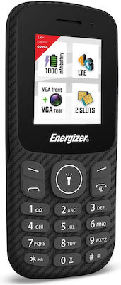 Energizer Energy E130s Dual SIM (48MB/128MB) Mobile Phone with Buttons Black