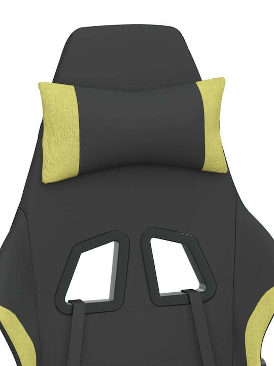 vidaXL 345506 Gaming Stuhl mit Fußstütze Black/Green
