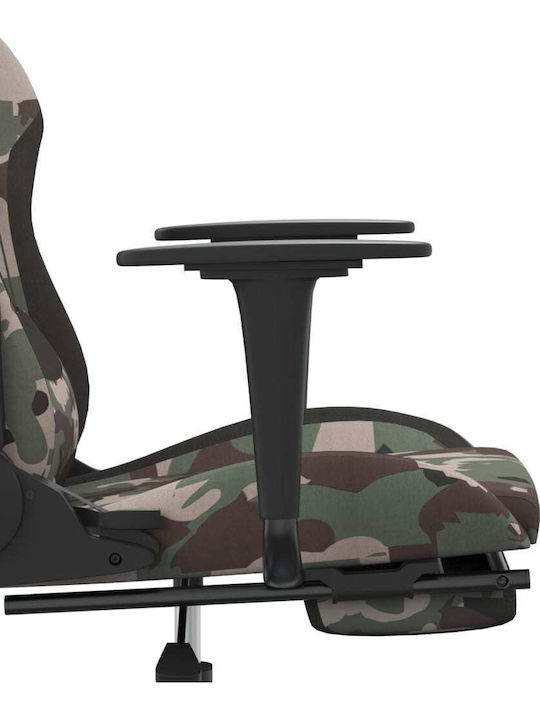 vidaXL 345510 Υφασμάτινη Καρέκλα Gaming με Υποπόδιο Black Camo