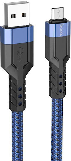 Hoco U110 Geflochten USB 2.0 auf Micro-USB-Kabel Blau 1.2m 1Stück