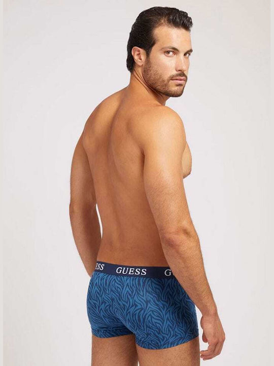 Joe Ανδρικά Μποξεράκια Μπλε με Σχέδια 3Pack