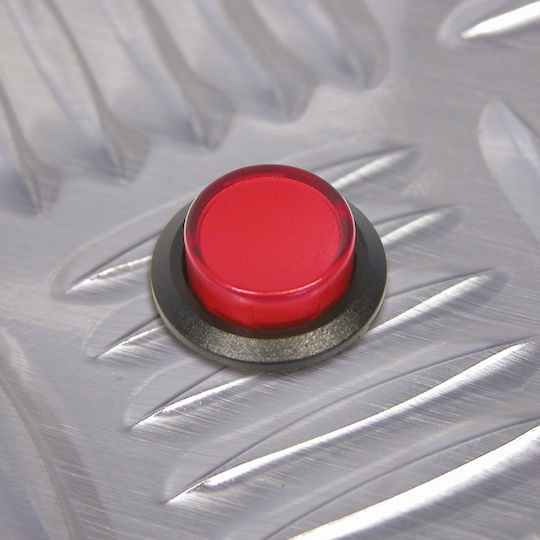 Carpoint Διακόπτης On/Off Αυτοκινήτου 18mm 12V 20A Κόκκινο
