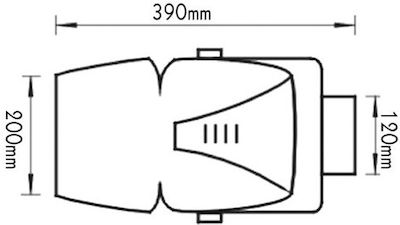 Aca Projektor Punkt 150W HQI G12 Neutral Weiß