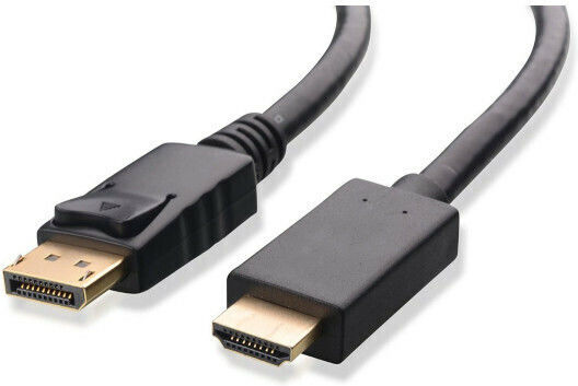 Powertech Кабел DisplayPort мъжки - HDMI мъжки 5м Черен (CAB-DP029)