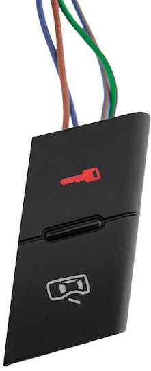 NTY Car Door Lock Switch for Audi A6 C5 1997-2005 Black