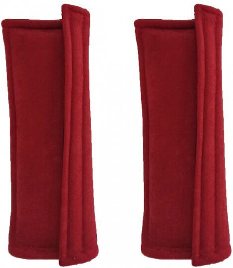 Race Axion Set of 2pcs Car Seat Belt Pads Red Rover 21x7.5cm