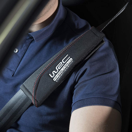 WRC Set of 2pcs Car Seat Belt Pads Black WRC