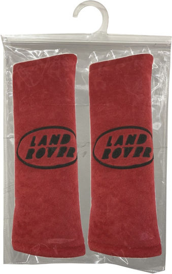 Race Axion Set of 2pcs Car Seat Belt Pads Red Land Rover 21x7.5cm