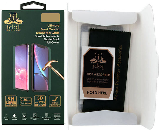 Idol 1991 Semi Curved 3D 0.3mm Tempered Glass Μαύρο (Huawei Mate 50 Pro)