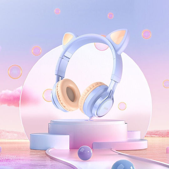 Hoco W36 Wireless / Wired Over Ear Headphones Light Blue