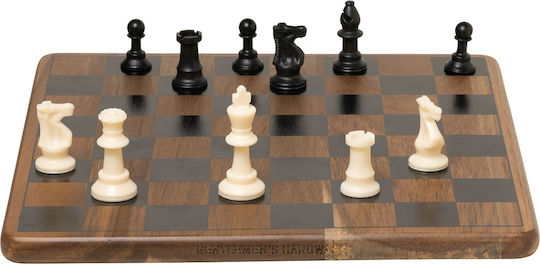 Gentlemen's Hardware Schach aus Holz mit Schachfiguren 30x30cm