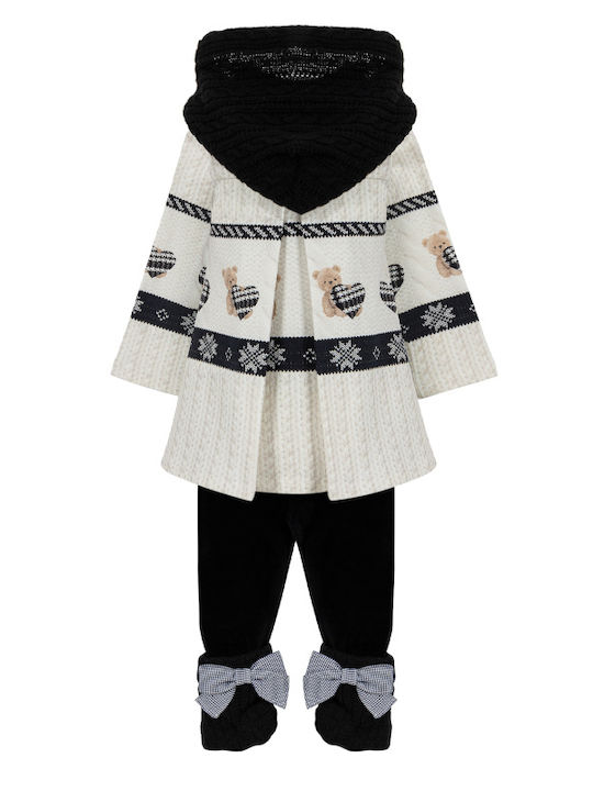 Lapin Kids Set with Pants Winter 2pcs White