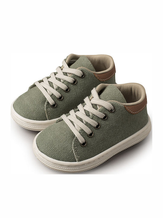 Babywalker Khaki Baptism Fabric Sneakers