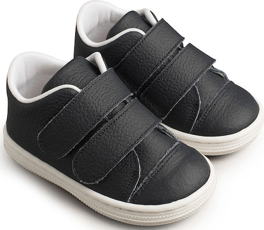 Babywalker Baptism Leather Sneakers Navy Blue