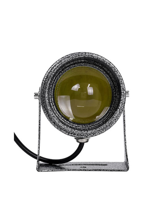 GloboStar Spotxenia Outdoor Floor Lamp Projector 16W with Cold White Light IP65 Gray