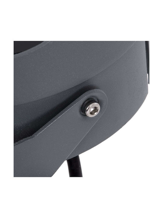 GloboStar Flood-Nigma Outdoor Floor Lamp LED Wall Washer 24W RGBW IP65 Gray